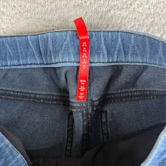 Spanx Jean-Ish Ankle Leggings Women M Skinny High Rise Denim Shaping 26 x 23 - Picture 4 of 11